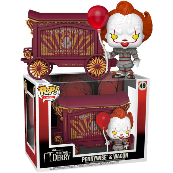 IT Welcome to Derry Pennywise & Wagon Funko Pop #49