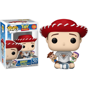 Disney Pixar Toy Story 30th Anniversary Andy Funko Pop #1596
