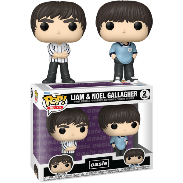 Oasis Liam & Noel Gallagher 2 pack Funko Pop – Titan Pops