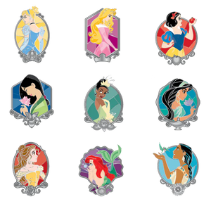 Disney Princess Stained Glass Loungefly Blind Box Enamel Pin