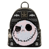 Disney Nightmare before Christmas Jack Skellington Sequin Loungefly Mini Backpack