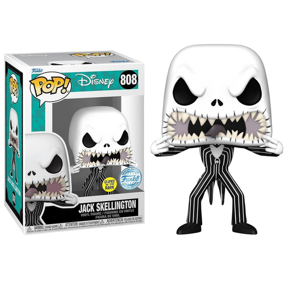 Disney The Nightmare Before Christmas Jack Skellington GITD Funko Pop #808