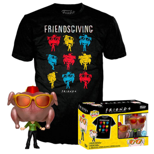 Friends Metallic Monica with Turkey Funko Pop & Tee Set #706