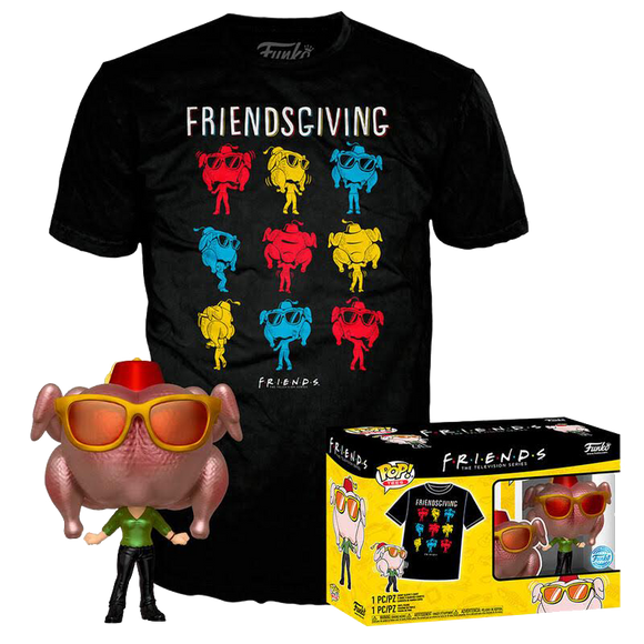 Friends Metallic Monica with Turkey Funko Pop & Tee Set #706