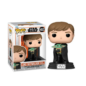 Star Wars The Mandalorian Luke Skywalker with Grogu Funko Pop #482