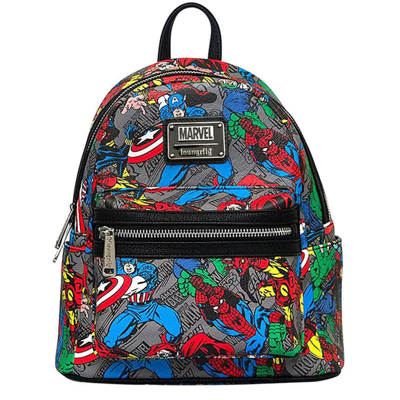 Marvel Loungefly Avengers Print Mini Backpack