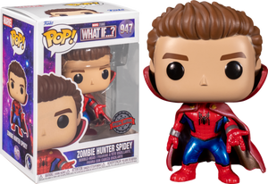 Marvel What If Zombie Hunter Spidey Unmasked Funko Pop #947