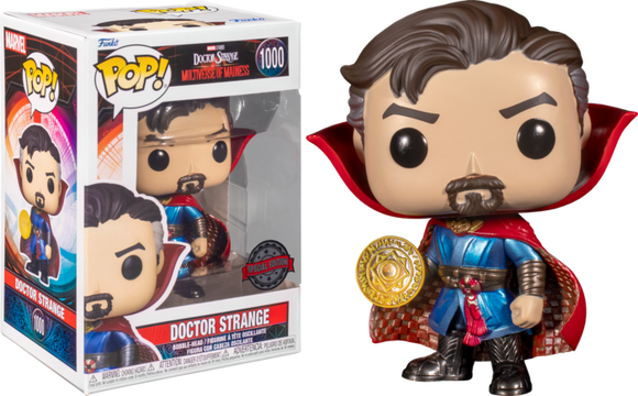 Marvel The Multiverse of Madness Doctor Strange Metallic Funko Pop #1000