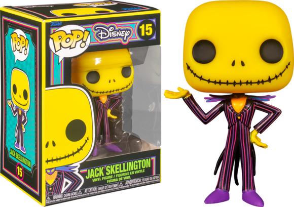 Disney The Nightmare Before Christmas Black Light Jack Skellington Funko Pop #15