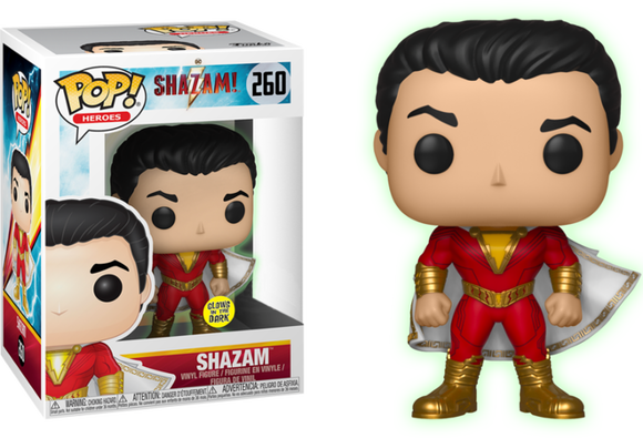 DC Shazam Glow in the Dark Funko Pop #260