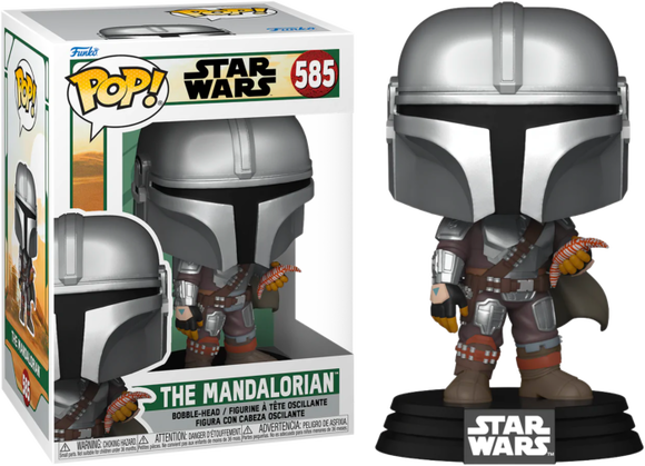 Star Wars Book of Boba Fett The Mandalorian with Pouch Funko Pop #585